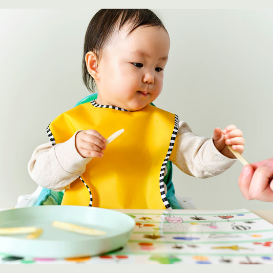 IKEA GRÖNFINK Bib, green/yellow