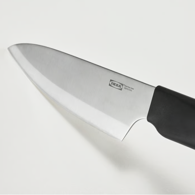 IKEA STJÄRNSTÖR Cook's knife, stainless steel/dark grey, 16 cm