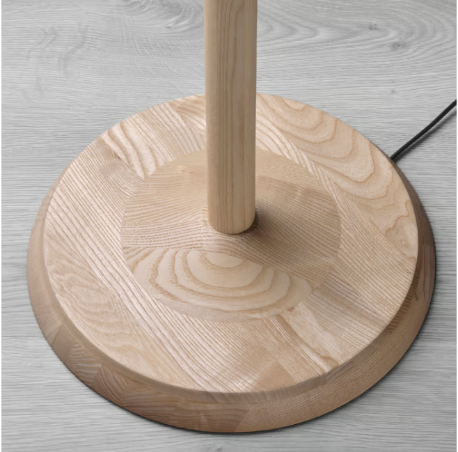 IKEA KINNAHULT Floor lamp, ash/white, 150 cm