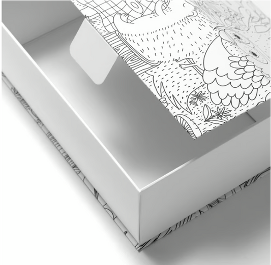 IKEA SKOGSDUVA Box, patterned/multicolour, 25x17x8.5 cm