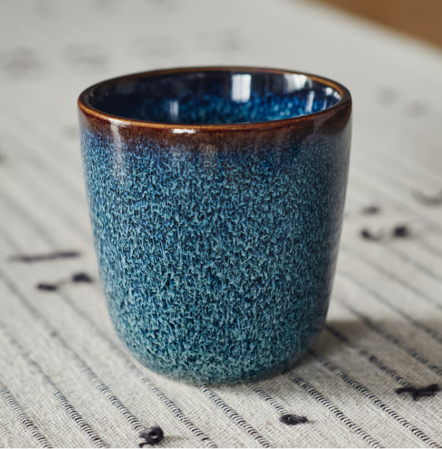 IKEA GLADELIG Espresso cup, blue, 10 cl