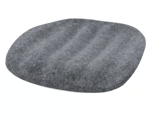 IKEA PYNTEN Children's seat pad for desk chair, dark grey, 33x32 cm