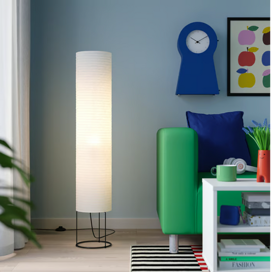 IKEA STRANDAD Floor lamp, white/black