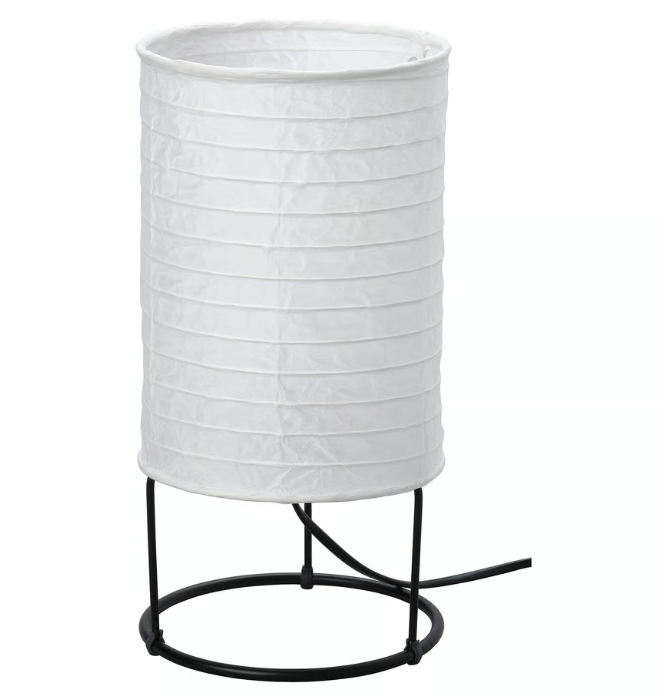 IKEA STRANDAD Table lamp, white/black, 29 cm