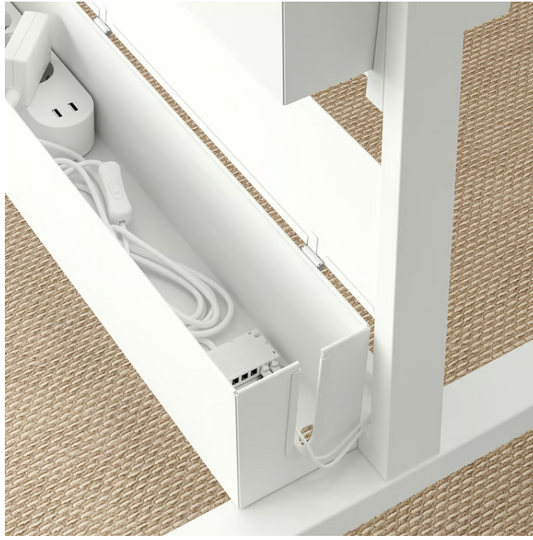 IKEA MITTZON Cable box for frm w cstrs, white, 80x13 cm