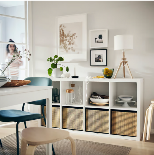 IKEA KALLAX Shelving unit, white, 77x147 cm