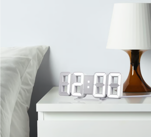 IKEA NOLLÅTTA Alarm clock, white