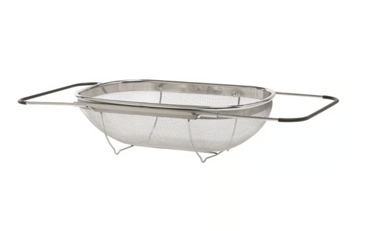 IKEA IDEALISK Colander, stainless steel/black, 34x23 cm