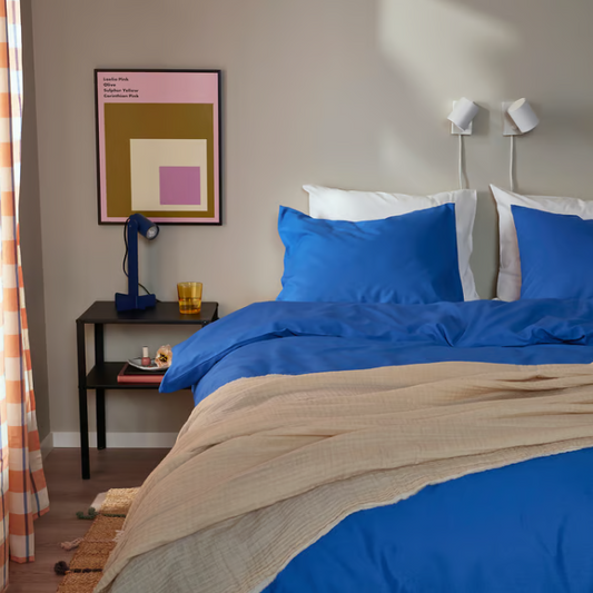 IKEA PILTANDVINGE Duvet cover and 2 pillowcases, blue, 240x220/50x80 cm