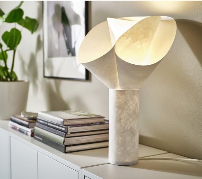 IKEA BÄCKNATE Table lamp, white, 50 cm
