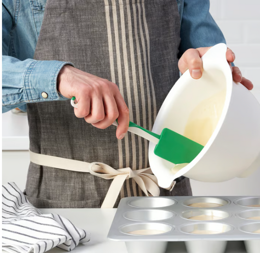 IKEA GUBBRÖRA Rubber spatula, green/white
