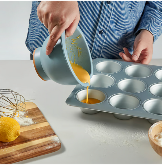 IKEA PONNYFISK Mixing bowl, light grey-blue, 1 l