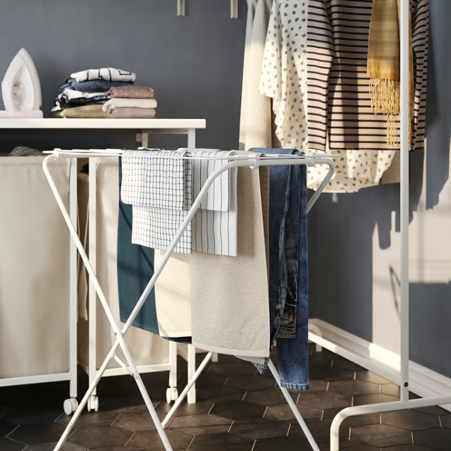 IKEA JÄLL Drying rack, in/outdoor, white