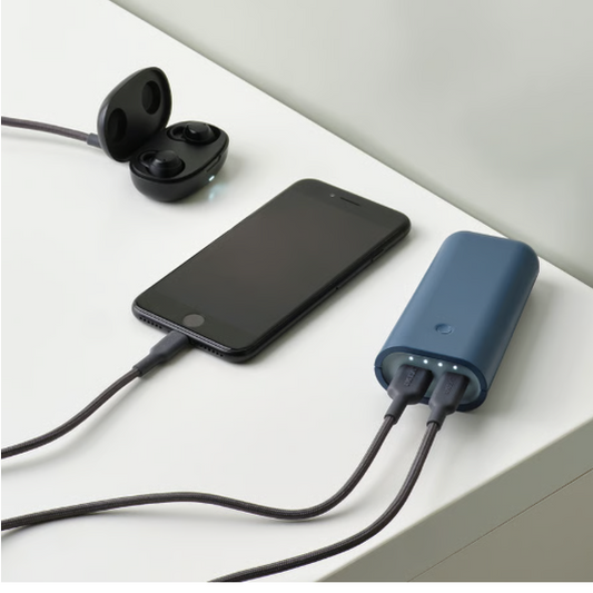 IKEA VARMFRONT Power bank, blue, 5200 mAh