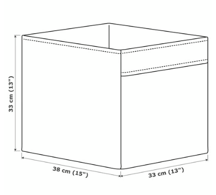 IKEA DRÖNA Box, white, 33x38x33 cm