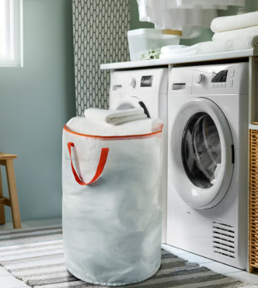 IKEA PÄRKLA Laundry bag, white, 70 l