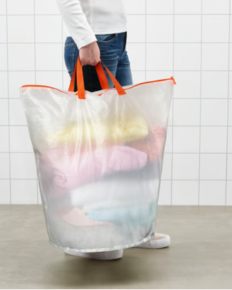 IKEA PÄRKLA Laundry bag, white, 70 l