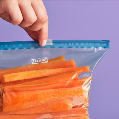 IKEA ISTAD Resealable bag, with slider/mixed colours, 1/2/4 l (80 Bag)
