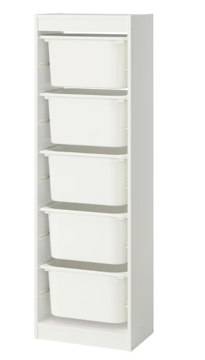 IKEA Storage combination with boxes, 46x30x145 cm