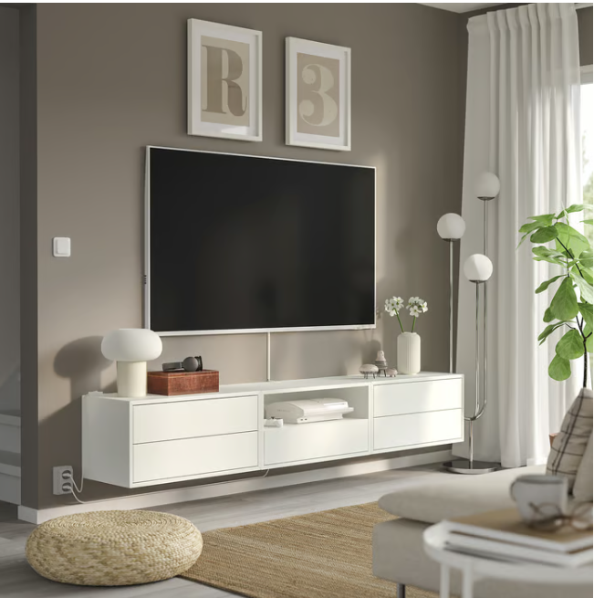 EKET Media storage combination, 210x35x35 cm