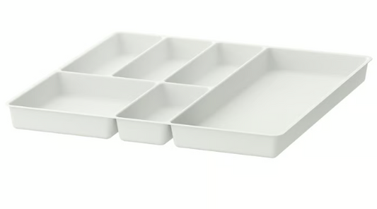 IKEA STÖDJA Cutlery tray, white, 31x50 cm