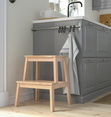 IKEA BEKVÄM Step stool, beech, 50 cm