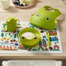 4-piece eating set, green