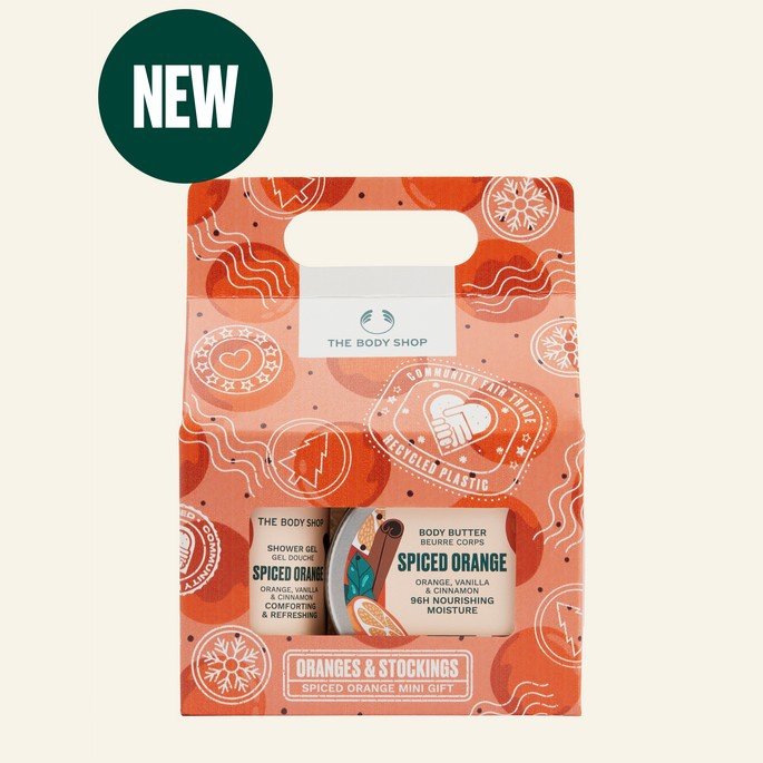 THE BODY SHOP ORANGES & STOCKINGS SPICED ORANGE MINI GIFT