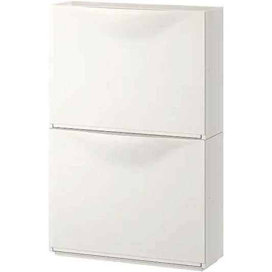 IKEA Shoe cabinet/storage, white, 52x18x39 cm (set of 2)