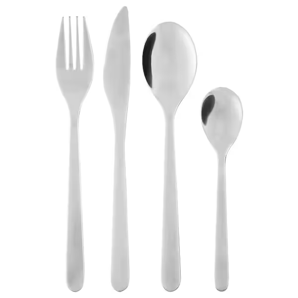 24-PIECE CUTLERY SET, STAINLESS STEEL