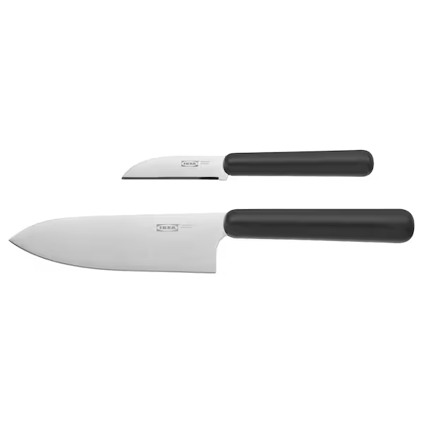 2-PIECE KNIFE SET, GREY
