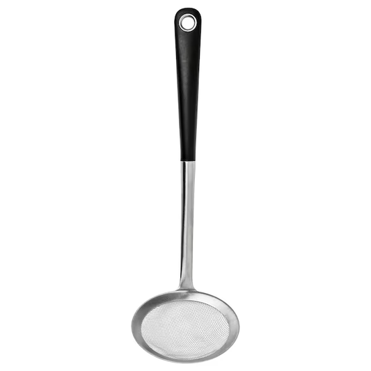 IKEA HJÄLTE Deep-fry skimmer, stainless steel/black