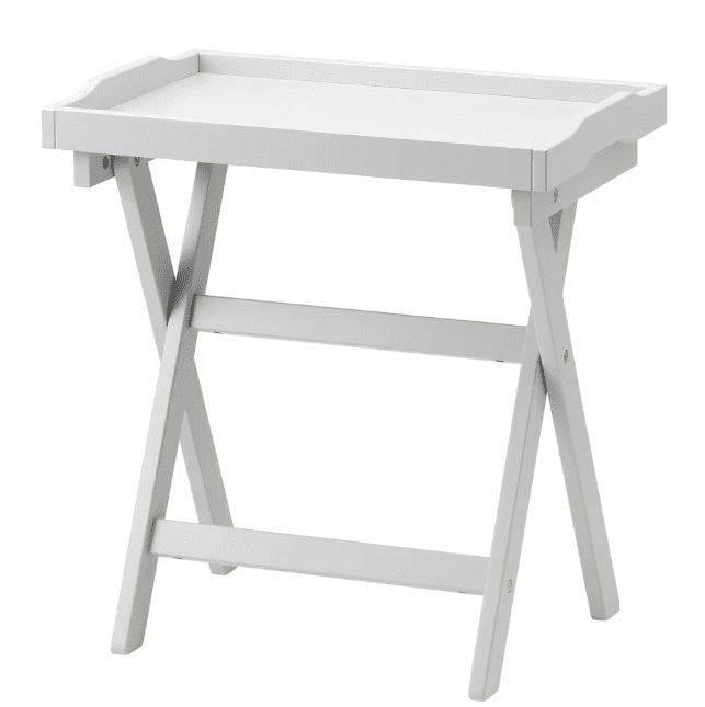 IKEA Tray table, White, 58x38x58 cm