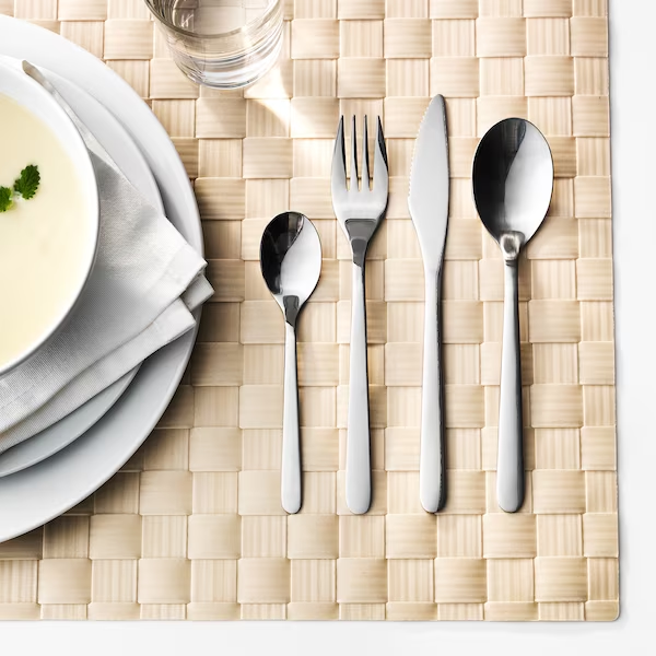 24-PIECE CUTLERY SET, STAINLESS STEEL