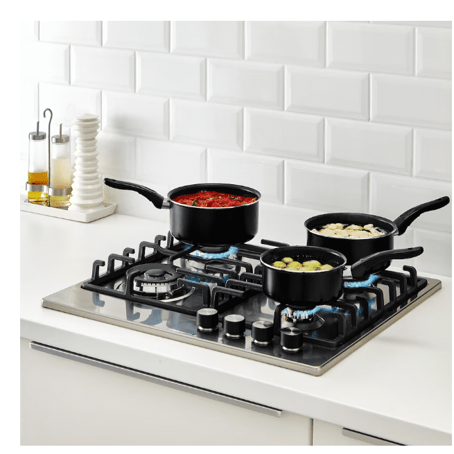 IKEA Saucepan, set of 3, black