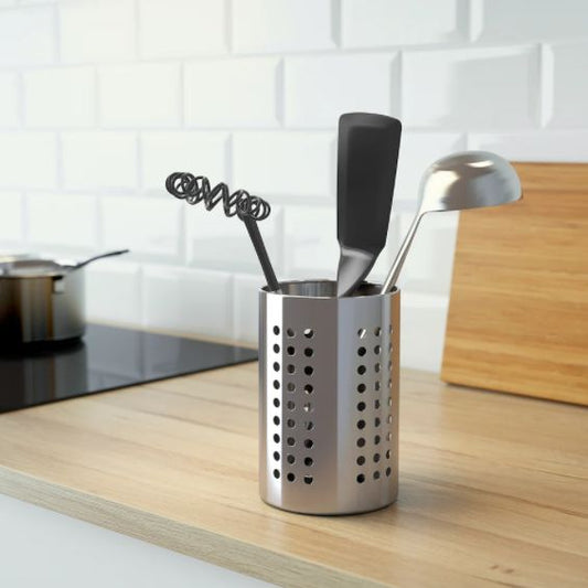 IKEA Kitchen utensil rack, stainless steel, 18 cm