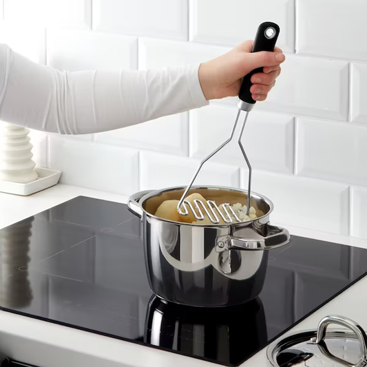 IKEA POTATO MASHER, STAINLESS STEEL/BLACK