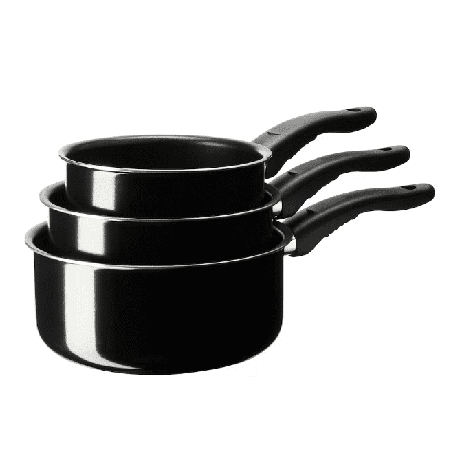 IKEA Saucepan, set of 3, black