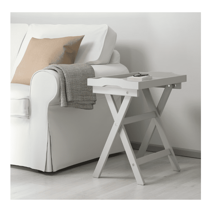 IKEA Tray table, White, 58x38x58 cm