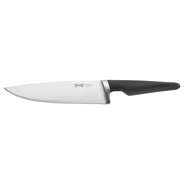 COOK'S KNIFE, BLACK, 20 CM
