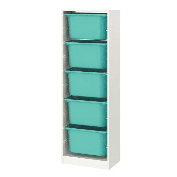 IKEA TROFAST Storage combination with boxes, 46x30x145 cm