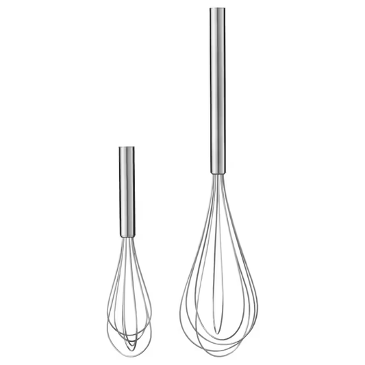 IKEA WHISK, SET OF 2, STAINLESS STEEL
