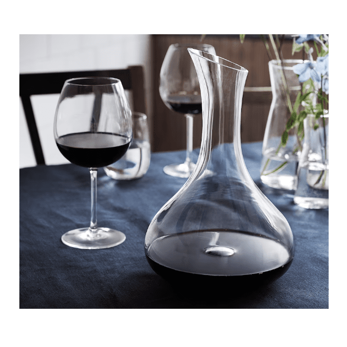 Carafe, clear glass, 1.7 Liter
