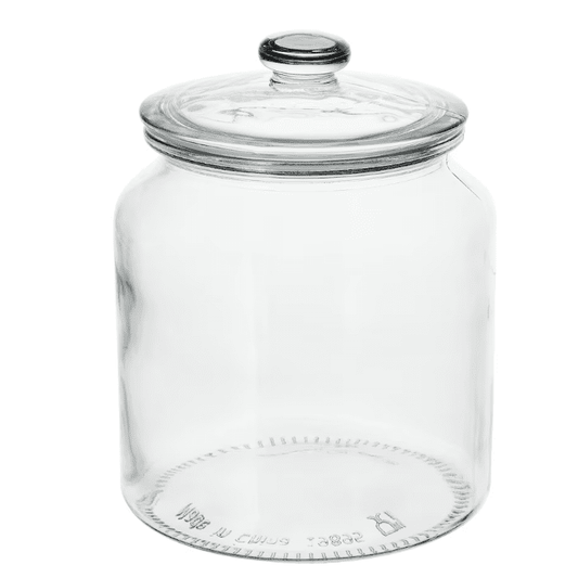 IKEA Jar with lid, clear glass, 1.9 Liter