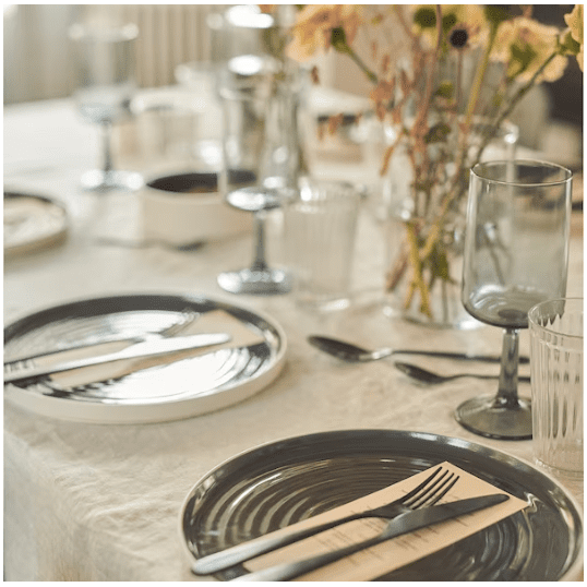 IKEA Plate, dark grey, 26 cm Set of 2