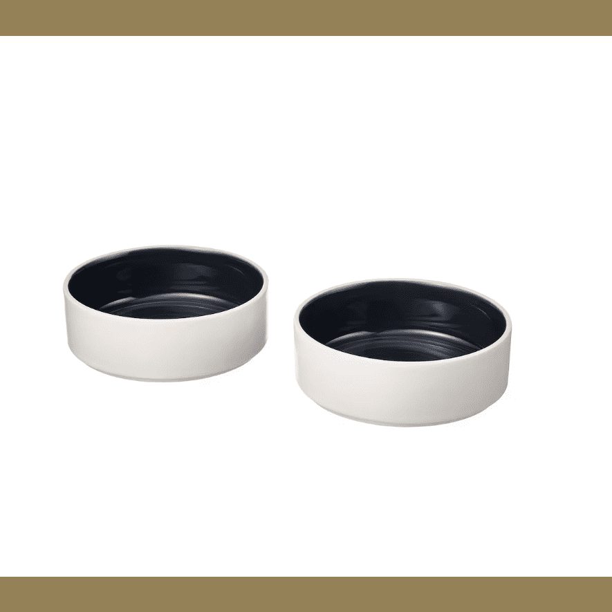 IKEA Bowl, dark grey 2 Pieces , 15 cm
