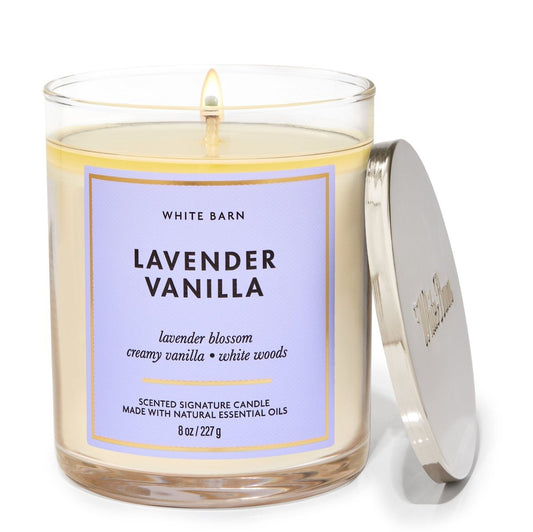 LAVENDER VANILLA Signature Single Wick Candle