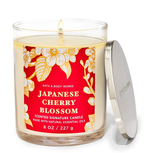JAPANESE CHERRY BLOSSOMSingle Wick Candle