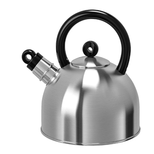 VATTENTÄT Kettle, stainless steel/black, 2 liter