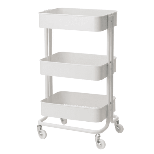 IKEA RASKOG Trolley, white, 35x45x78 cm